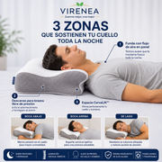 Almohada Cervical Ortopédica | Alivio Ergonómico & Espuma Viscoelástica